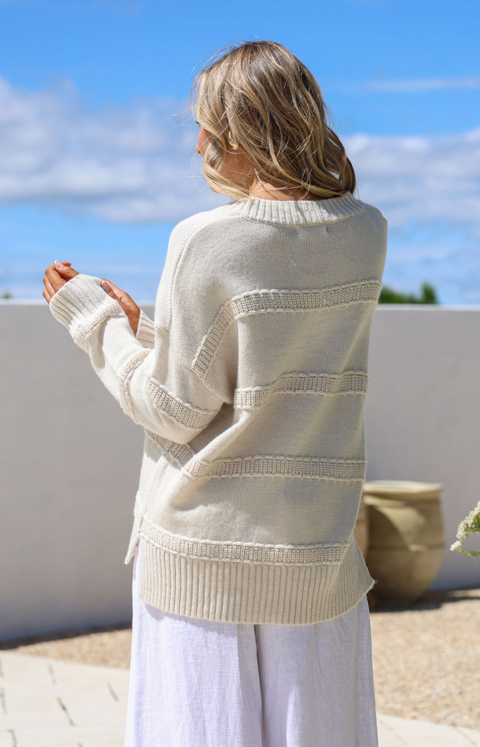 Zoey Knit Jumper - Ice Cream