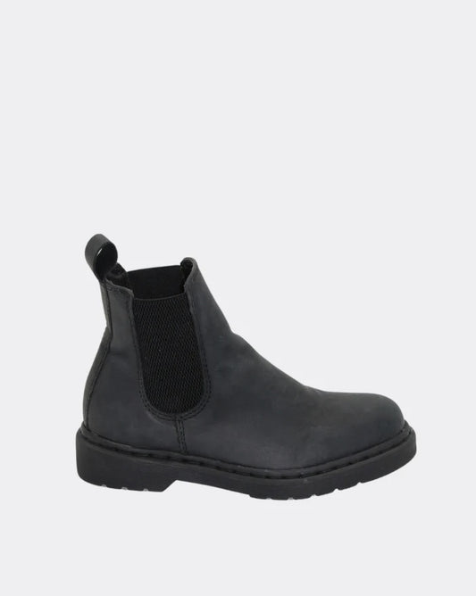 Naples Leather Boots - Black