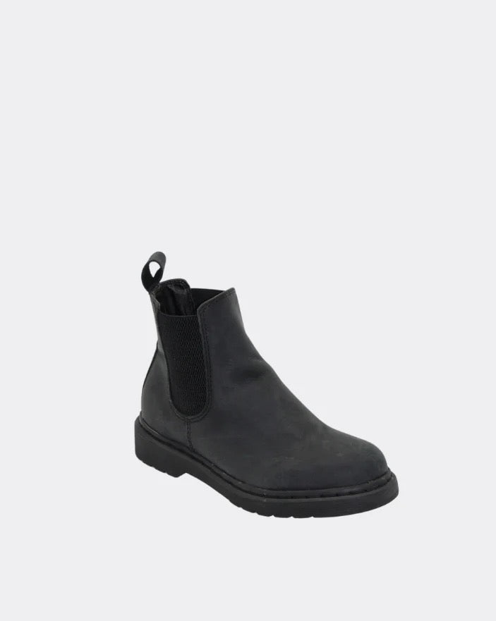 Naples Leather Boots - Black