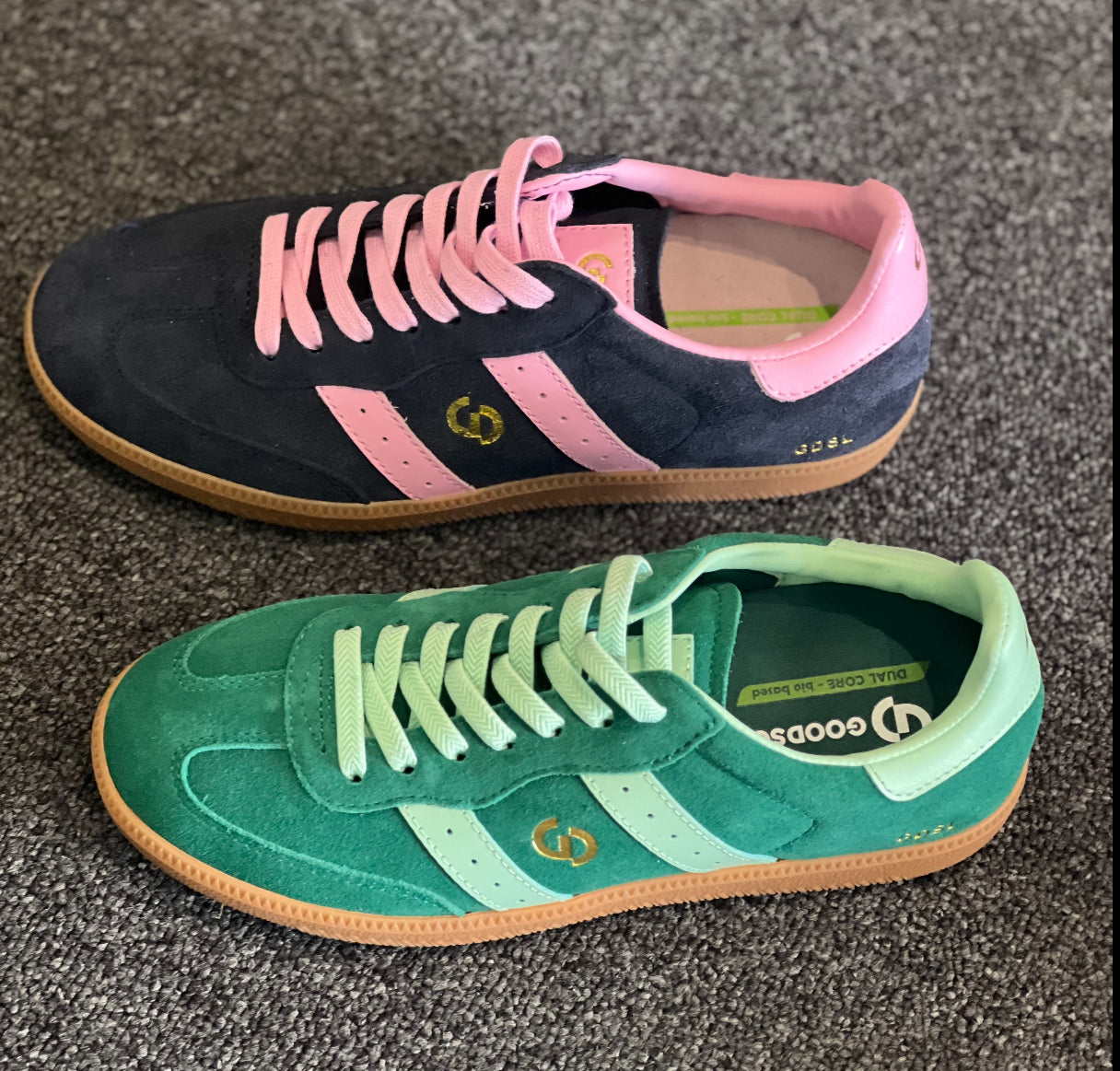 Good Sole Suede Sneaker - Green/ Mint
