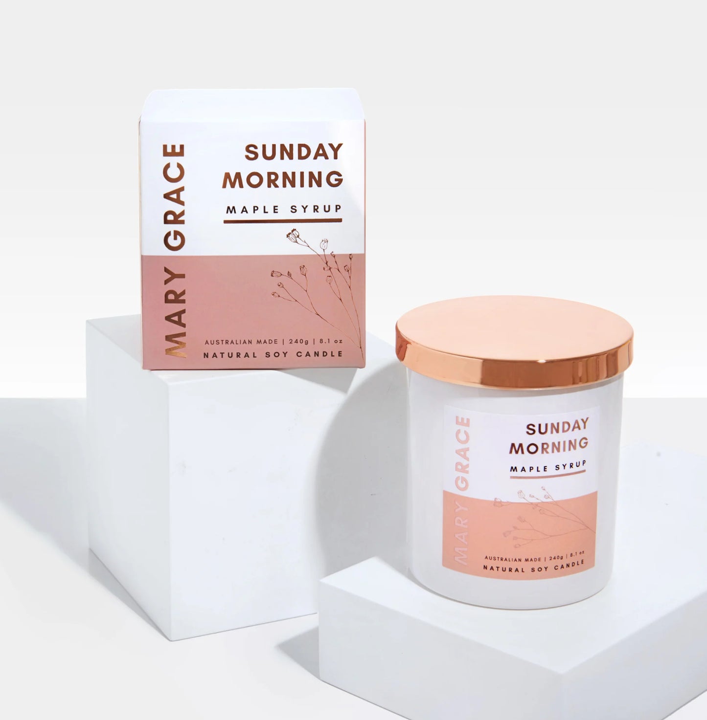 Sunday Morning -Maple Syrup Jar Candle