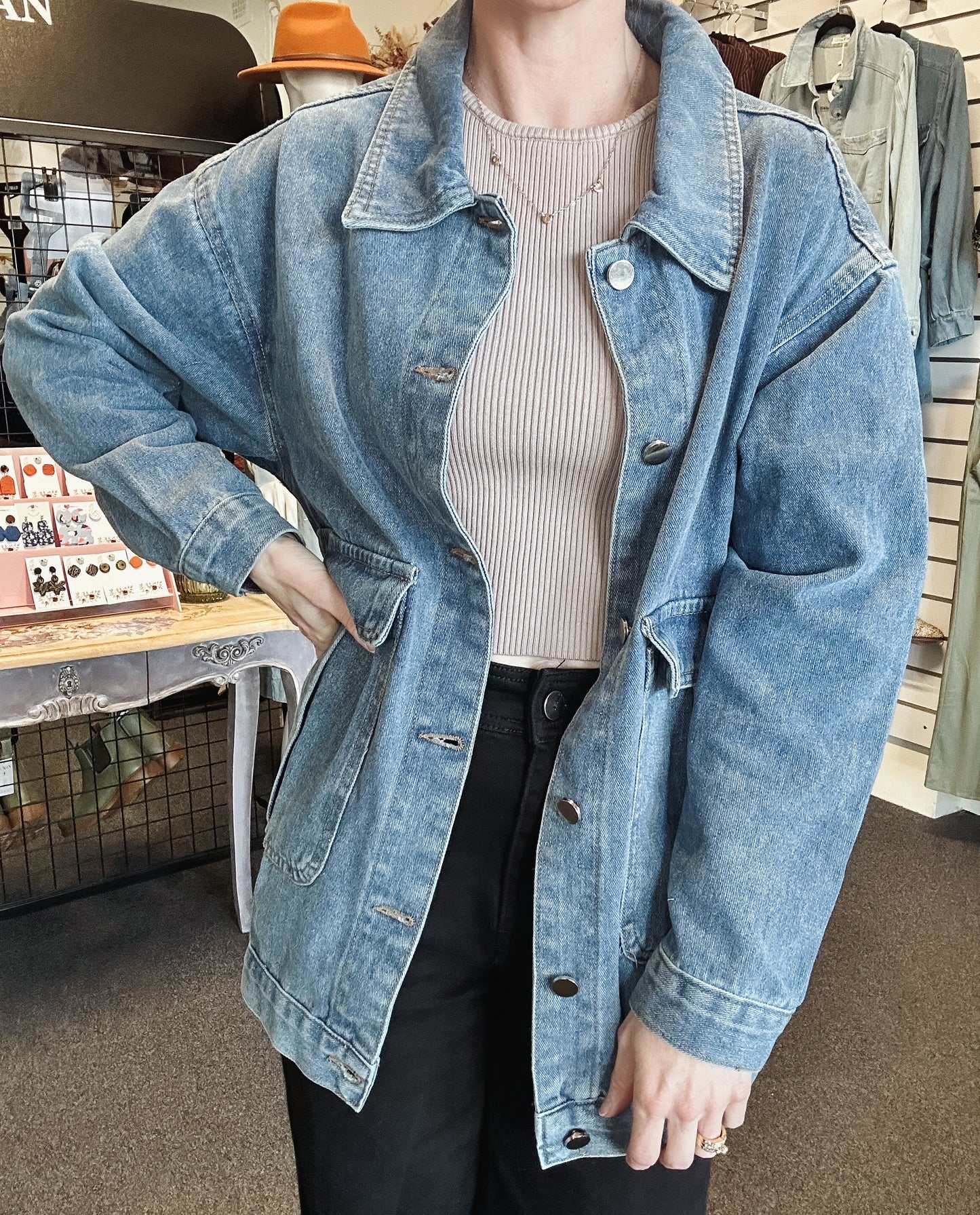 Lara Denim Shacket
