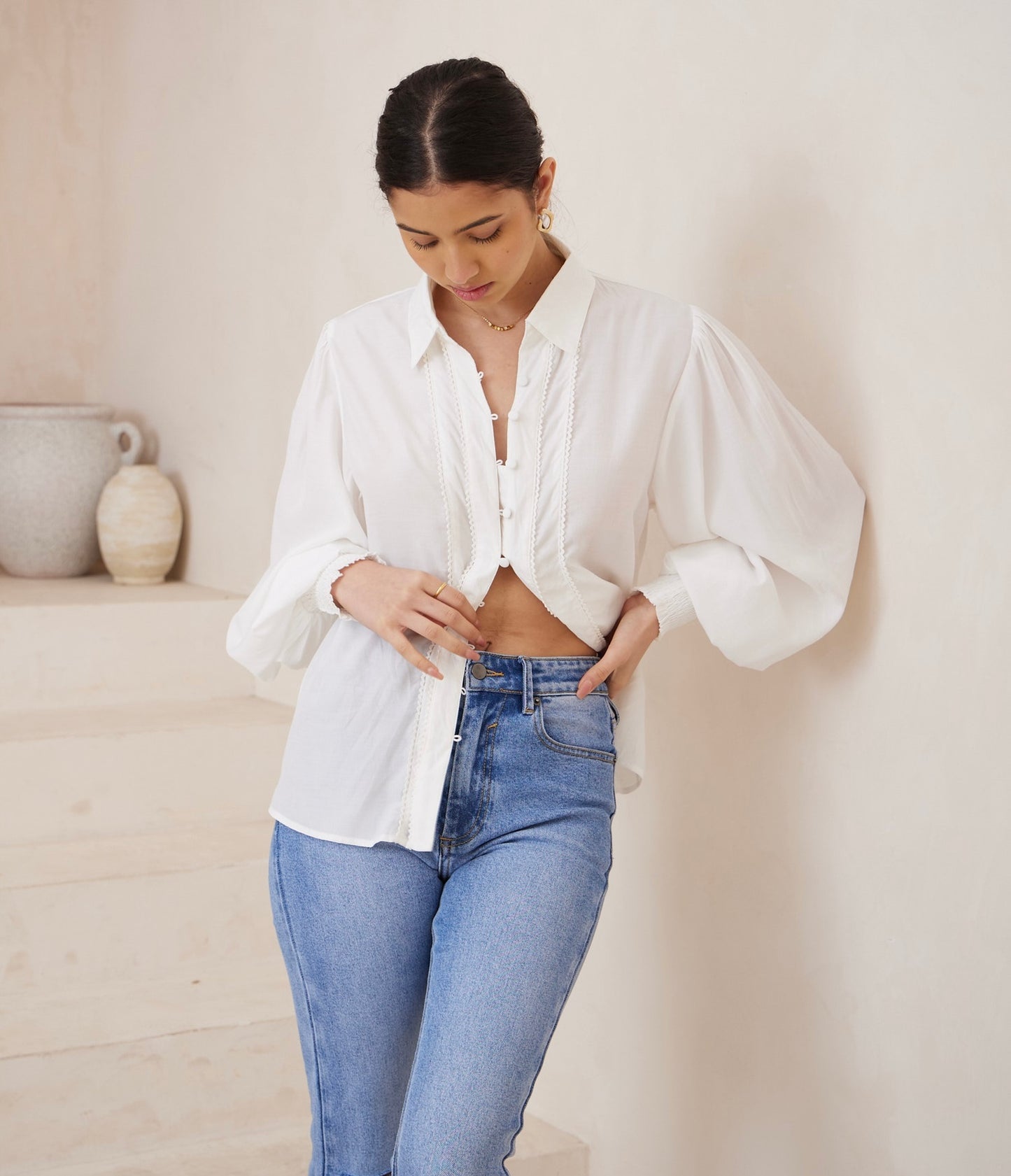Florence Top - White