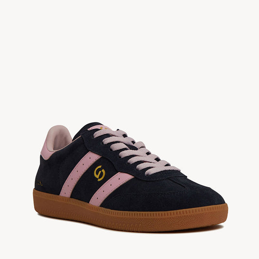 Good Sole Suede Sneaker - Navy/ Pink
