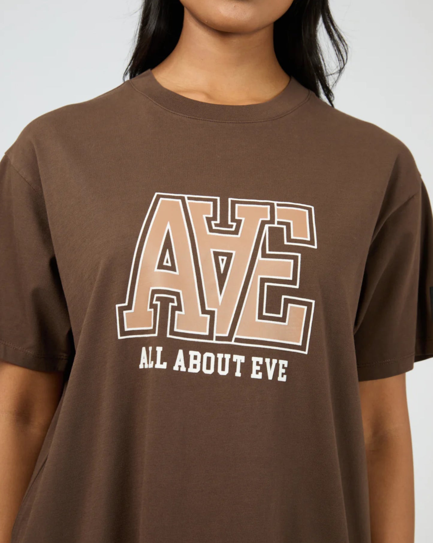 Monogram Relaxed Tee - Brown