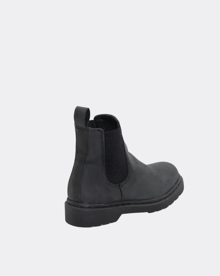 Naples Leather Boots - Black