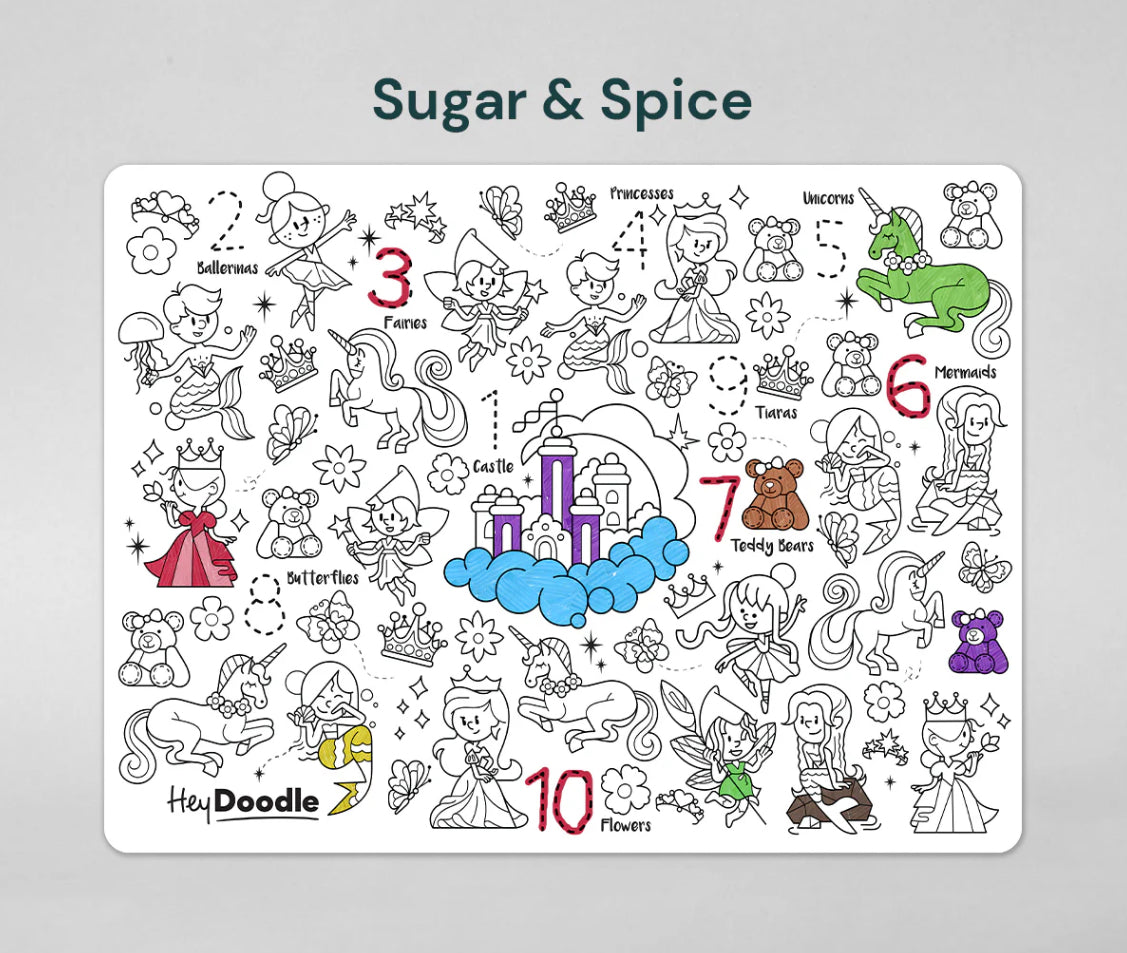 Reusable Silicone Drawing Mat - Sugar & Spice