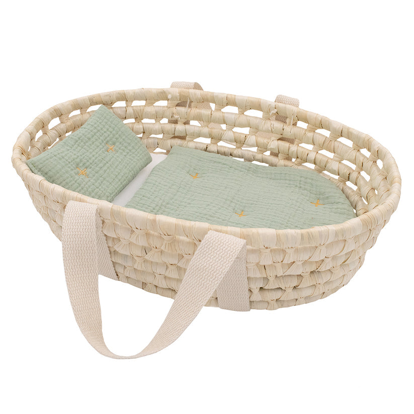 Woven Doll Basket Set - Corn Husk