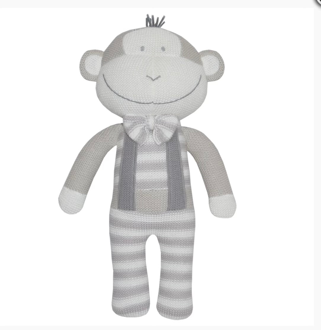Soft Knitted Toy - Max the Monkey