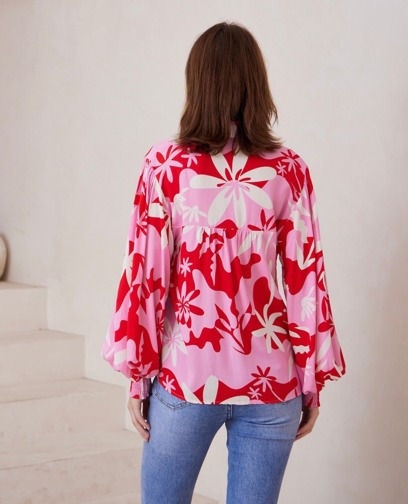 Florence Top - Pink/Red
