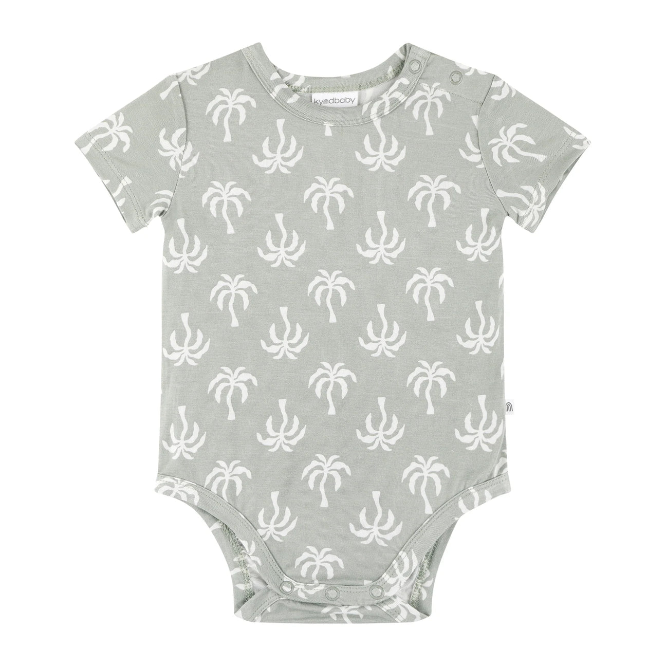 Comfy Short Sleeve Bodysuit - Palm Tree
