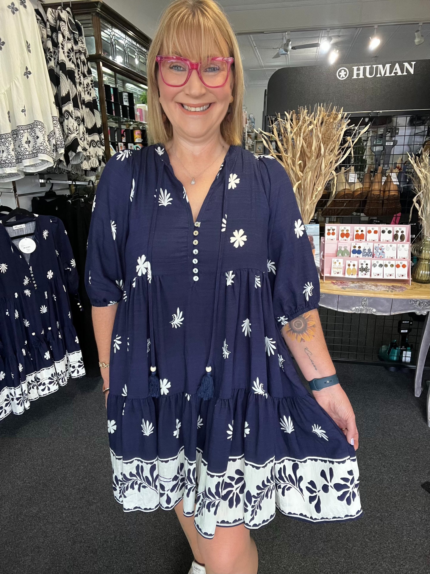 Sienna Dress - Navy