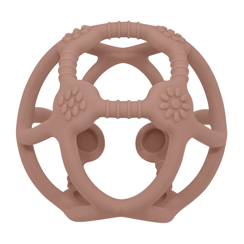 Silicone Teething Ball - Rose