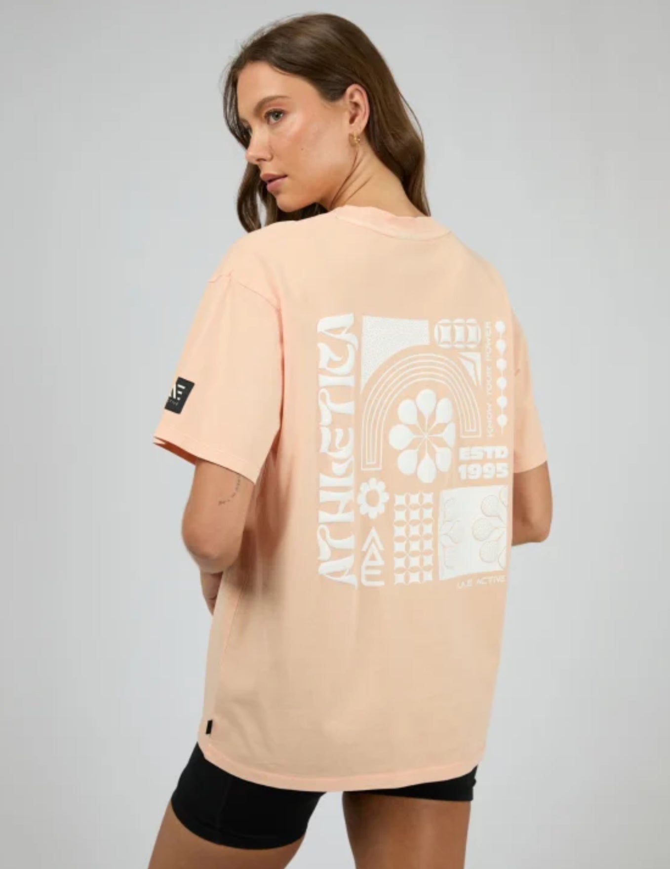 Athletica Oversized Tee - Peach