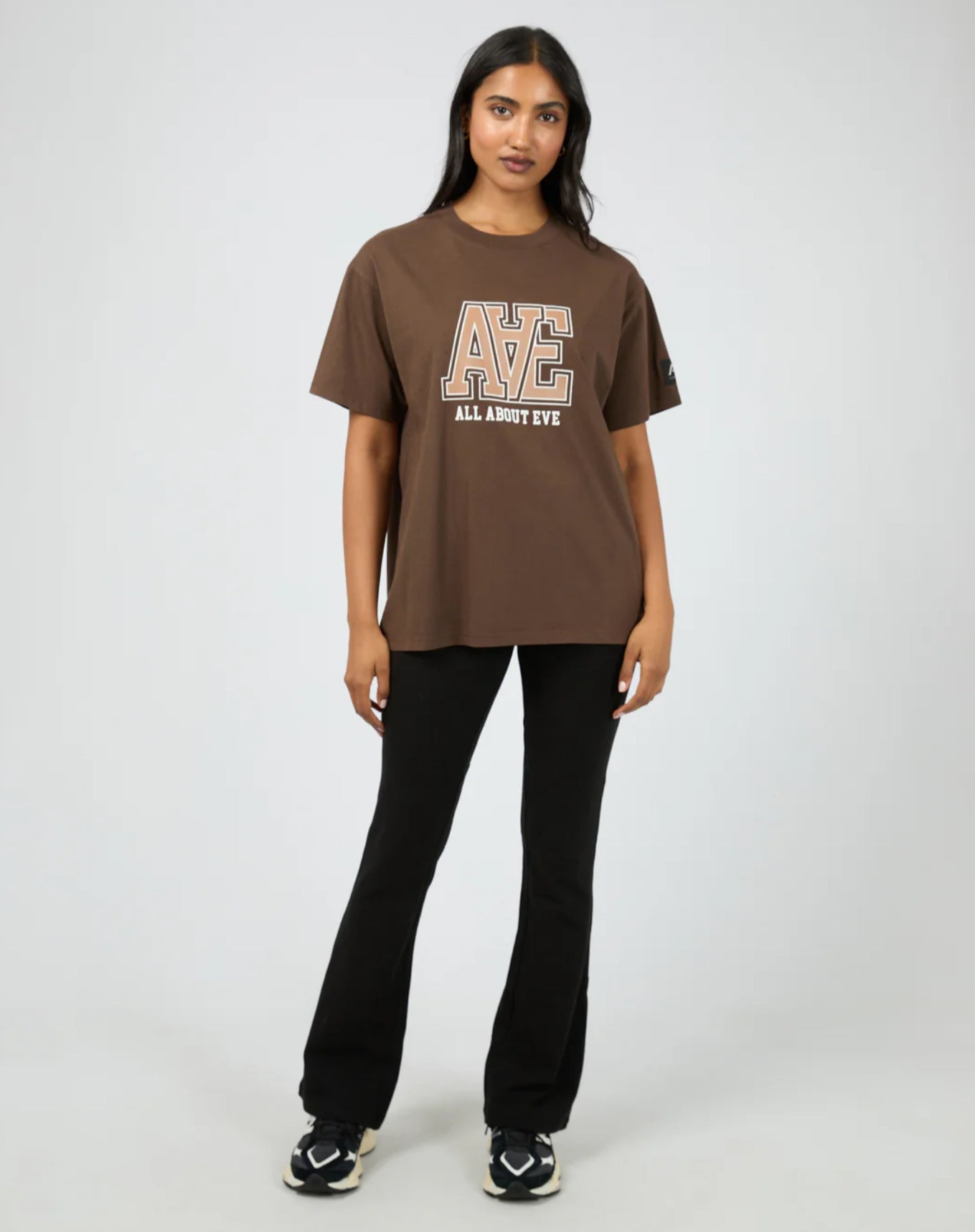 Monogram Relaxed Tee - Brown