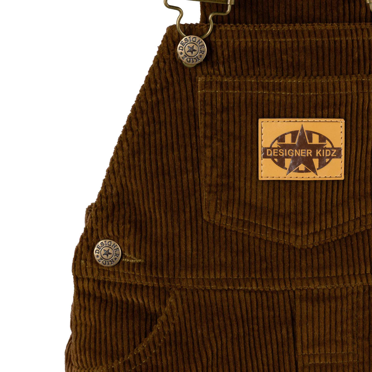 Charlie Cord Overalls - Chestnut