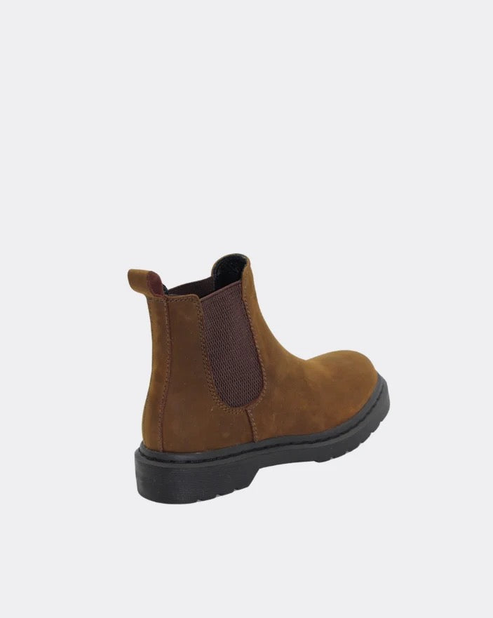 Naples Leather Boots - Choc