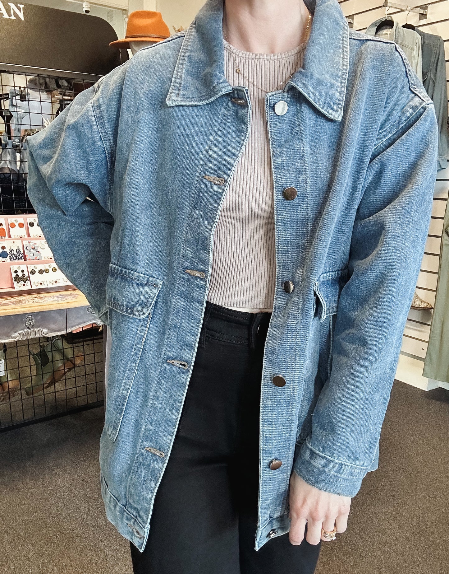 Lara Denim Shacket