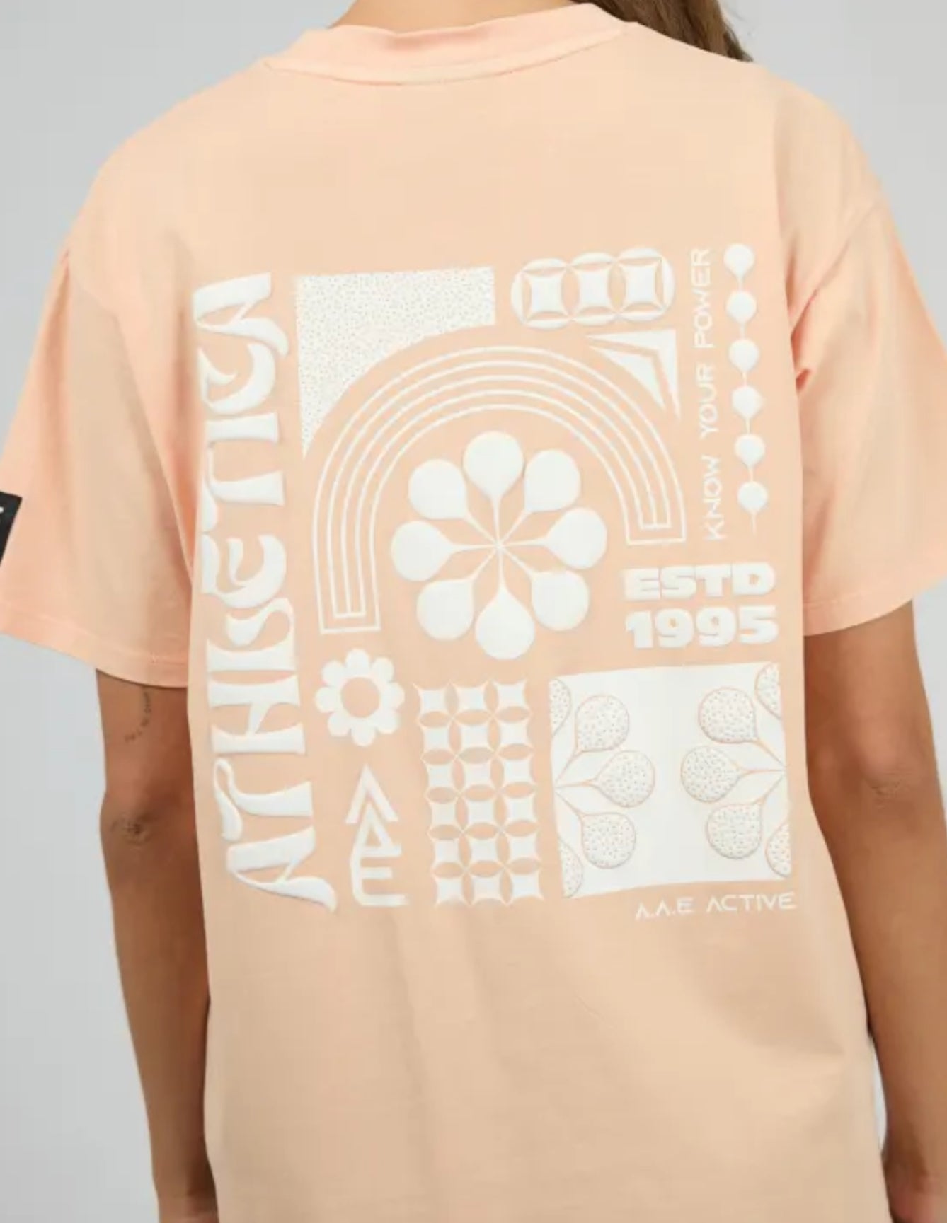 Athletica Oversized Tee - Peach