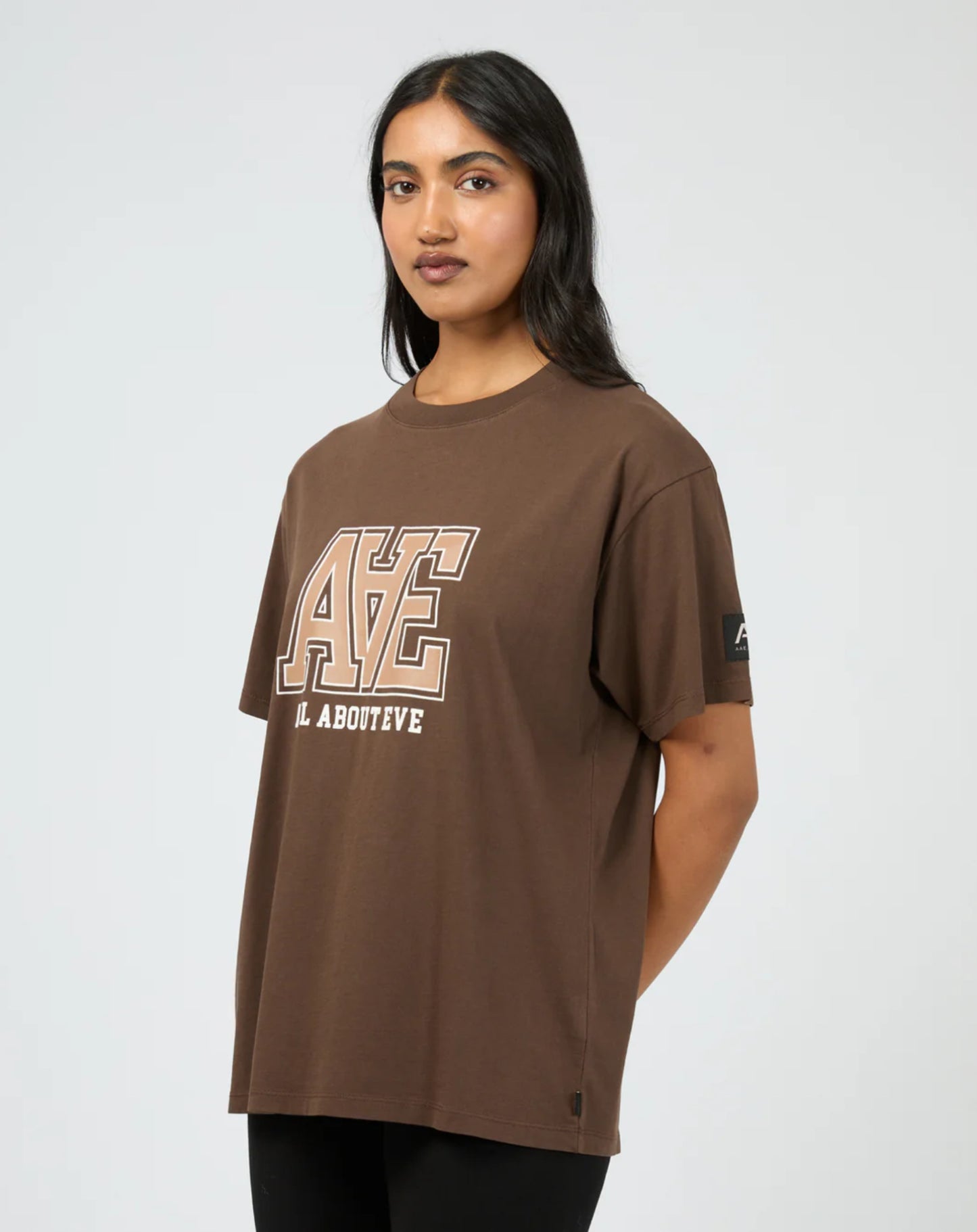 Monogram Relaxed Tee - Brown