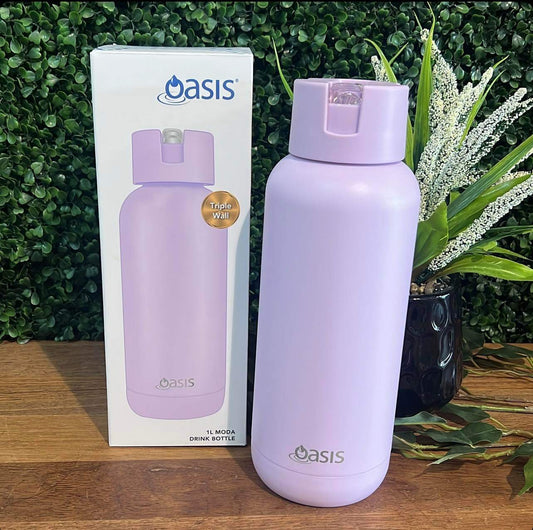 Oasis Insulated Drink Bottle 1 Litre- Pink