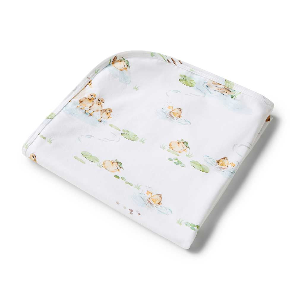 Wrap & Beanie Set- Duck Pond