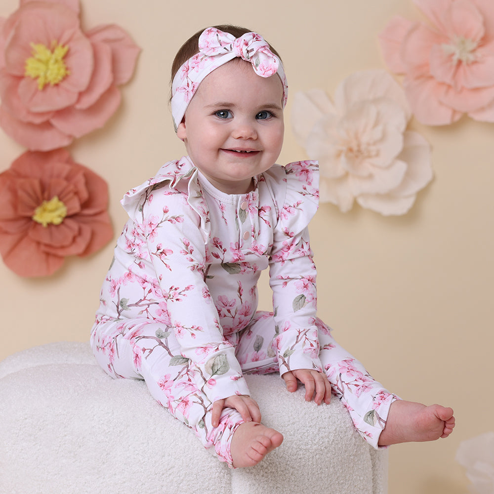 Snuggle Hunny Growsuit - Cherry Blossom