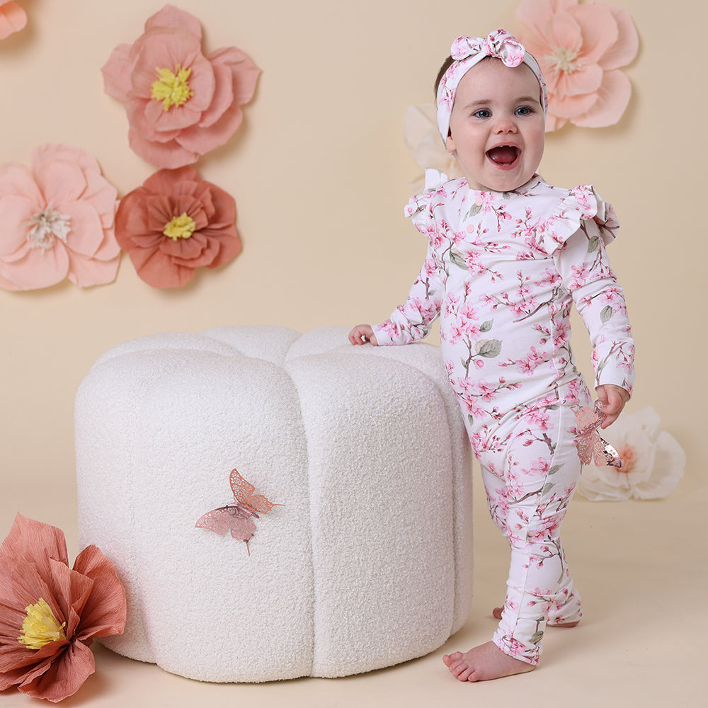 Snuggle Hunny Growsuit - Cherry Blossom
