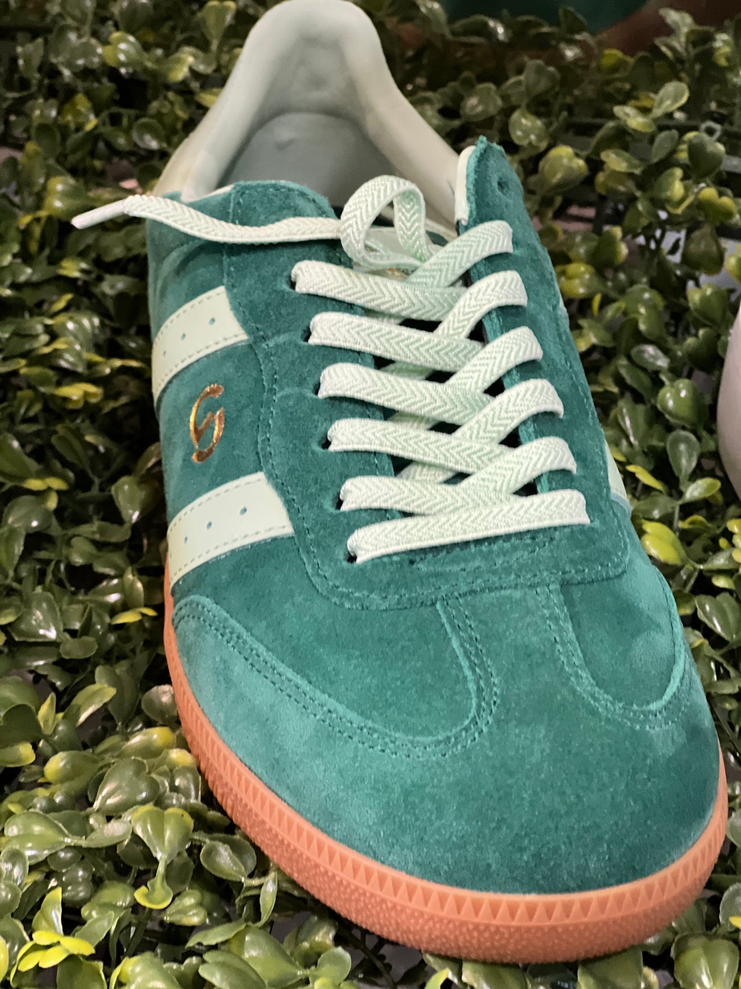 Good Sole Suede Sneaker - Green/ Mint