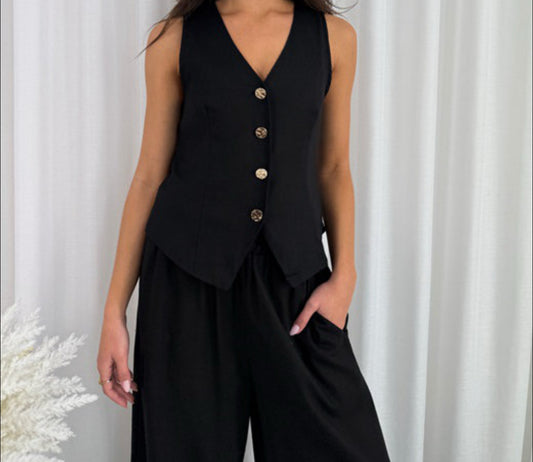 Amara Vest - Black