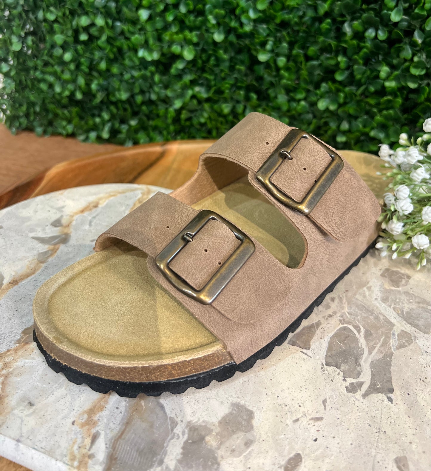 Human Ibiza Slides - Taupe