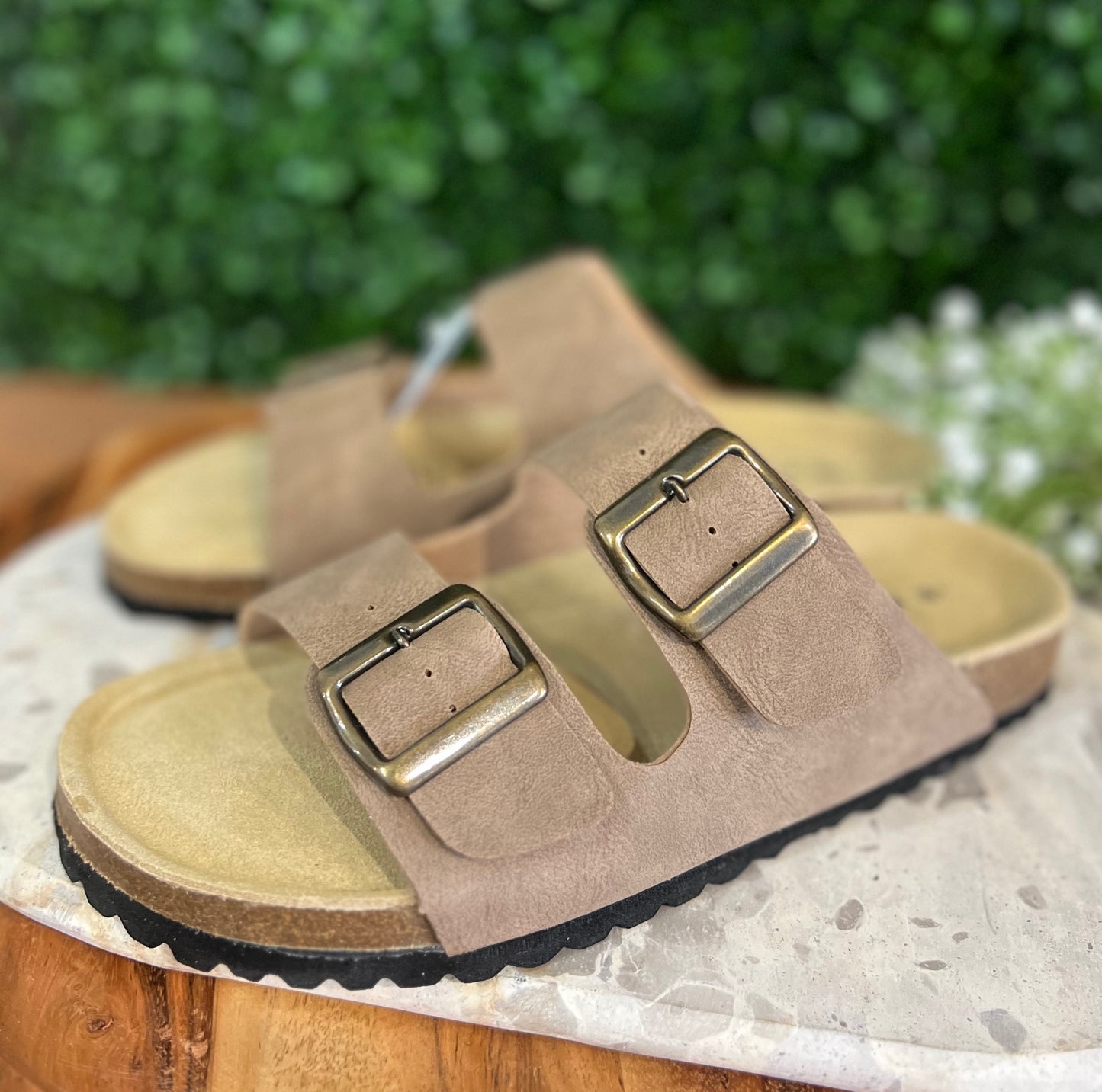 Human Ibiza Slides - Taupe