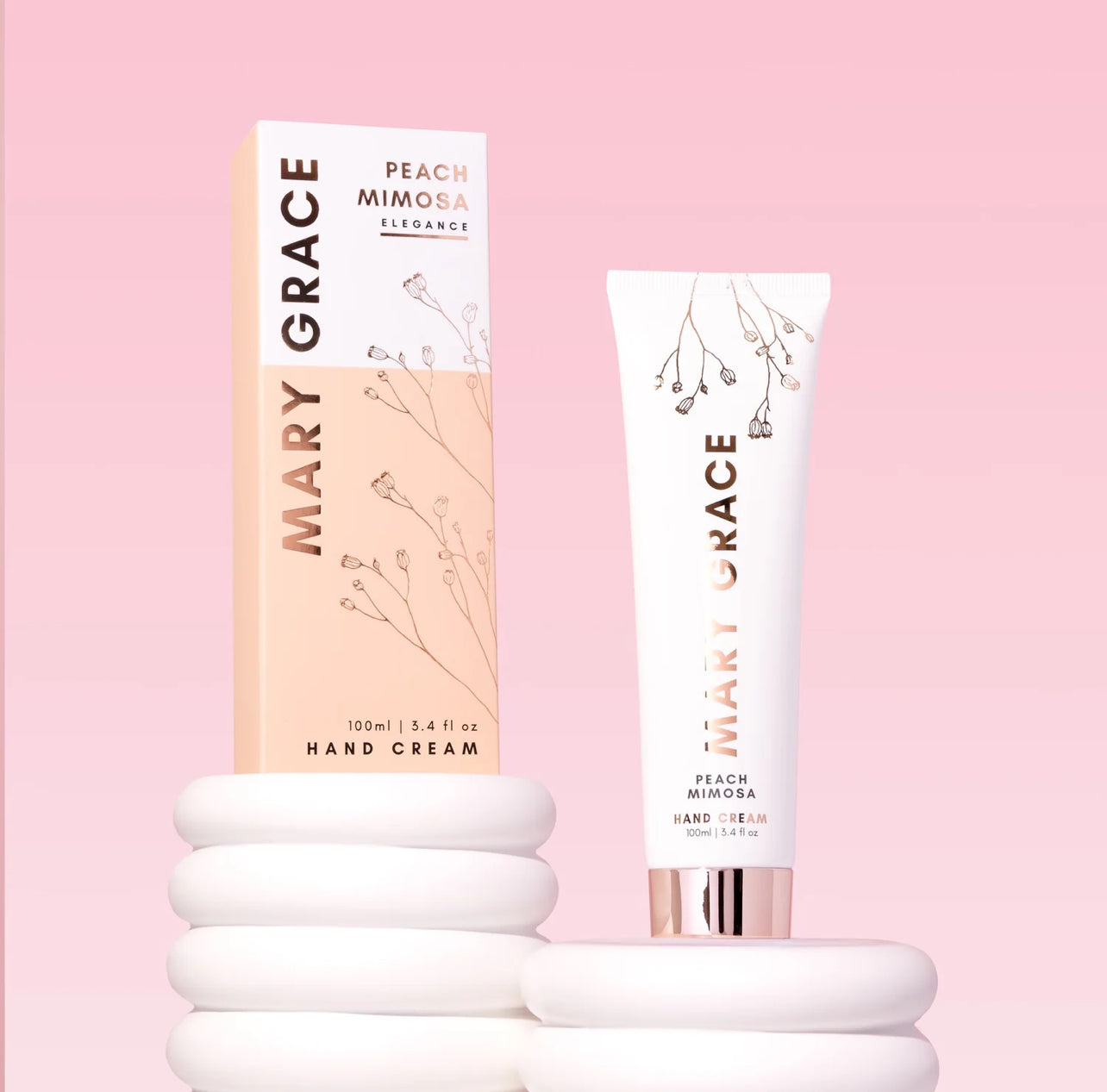 MARY GRACE
PEACH MIMOSA HAND CREAM 100ML