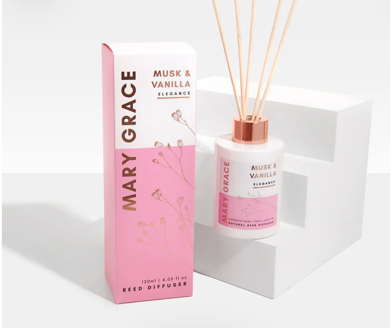 MARY GRACE
WHITE MUSK - MUSK & VANILLA DIFFUSER