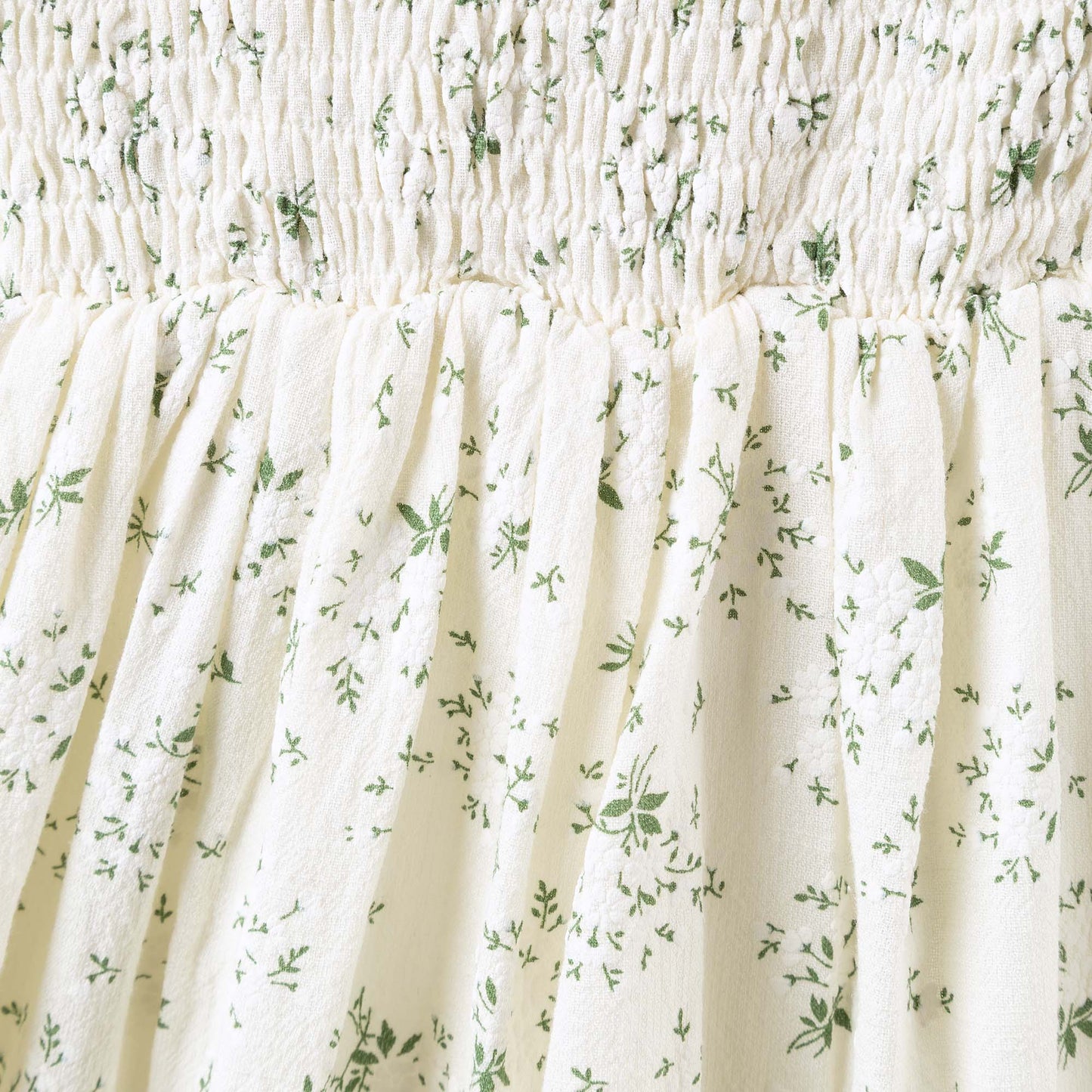 LILY PUFF SLEEVE DRESS - ECRU FLORAL