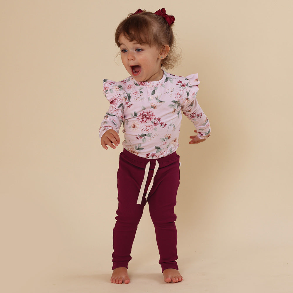 Organic Pants - Rasberry