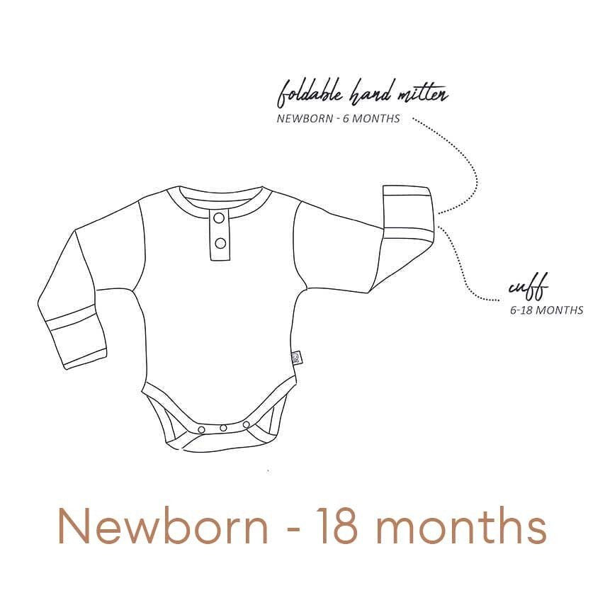 Long Sleeve Bodysuit- Pebble