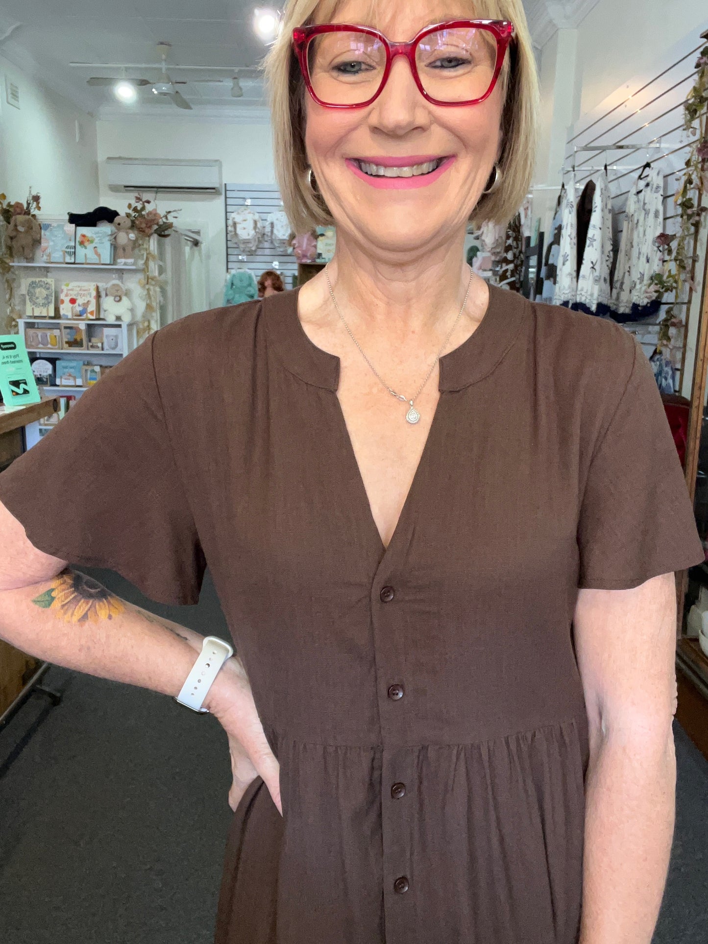 Lani Dress- Chocolate