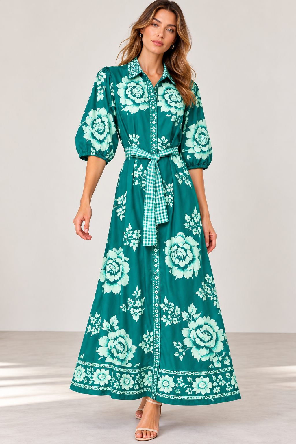 Alexis Midi Dress - Green