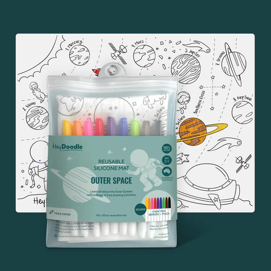Reusable Silicone Drawing Mat - Outer Space