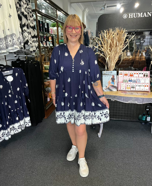 Sienna Dress - Navy