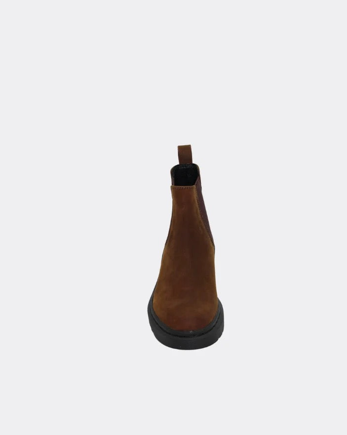 Naples Leather Boots - Choc