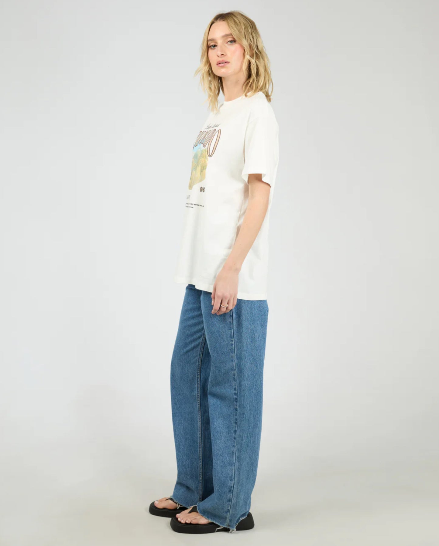 Rocky Mountain Relaxed Tee- White
