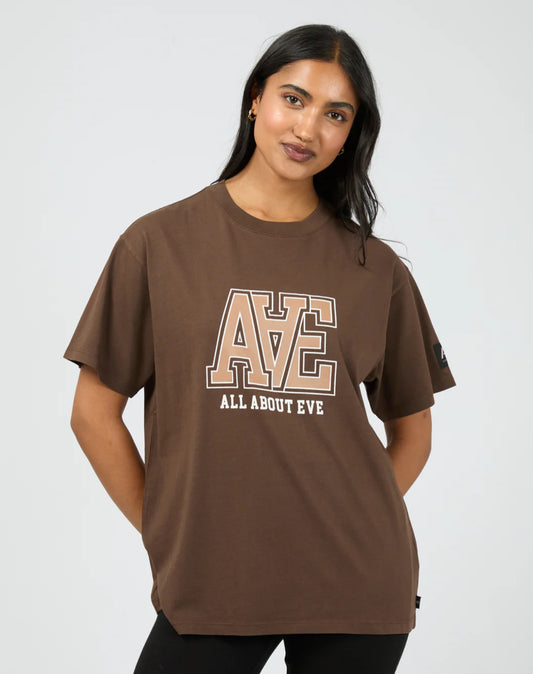 Monogram Relaxed Tee - Brown
