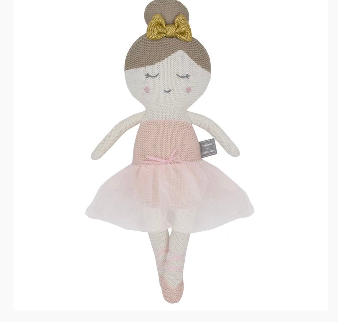 Soft Knitted Toy - Sophia the Ballerina