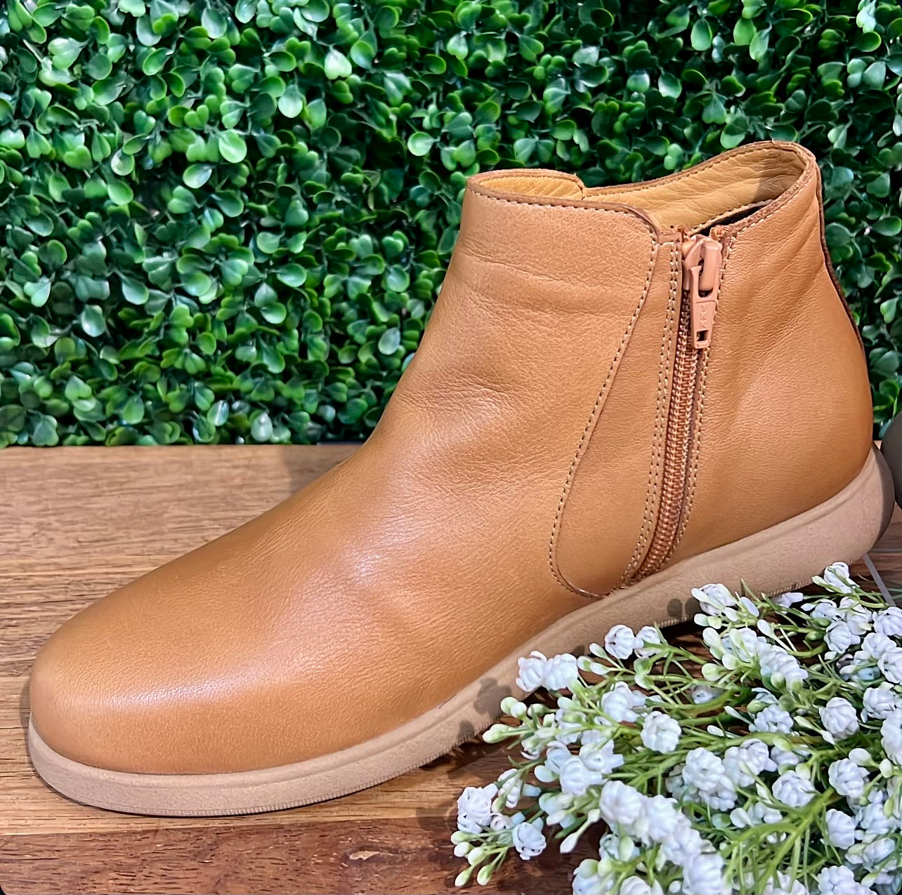 Bueno Flora Ankle Boots - Dark Coconut