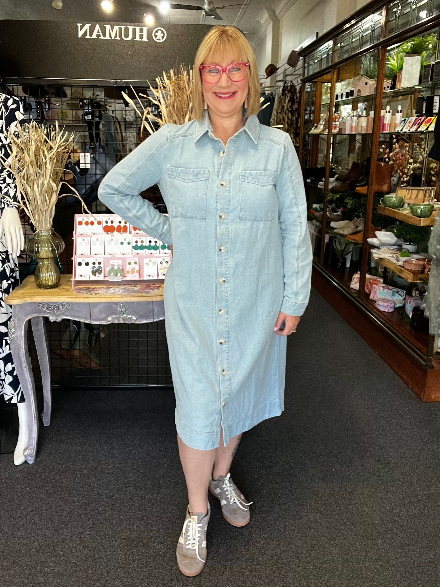 Denim Midi Dress