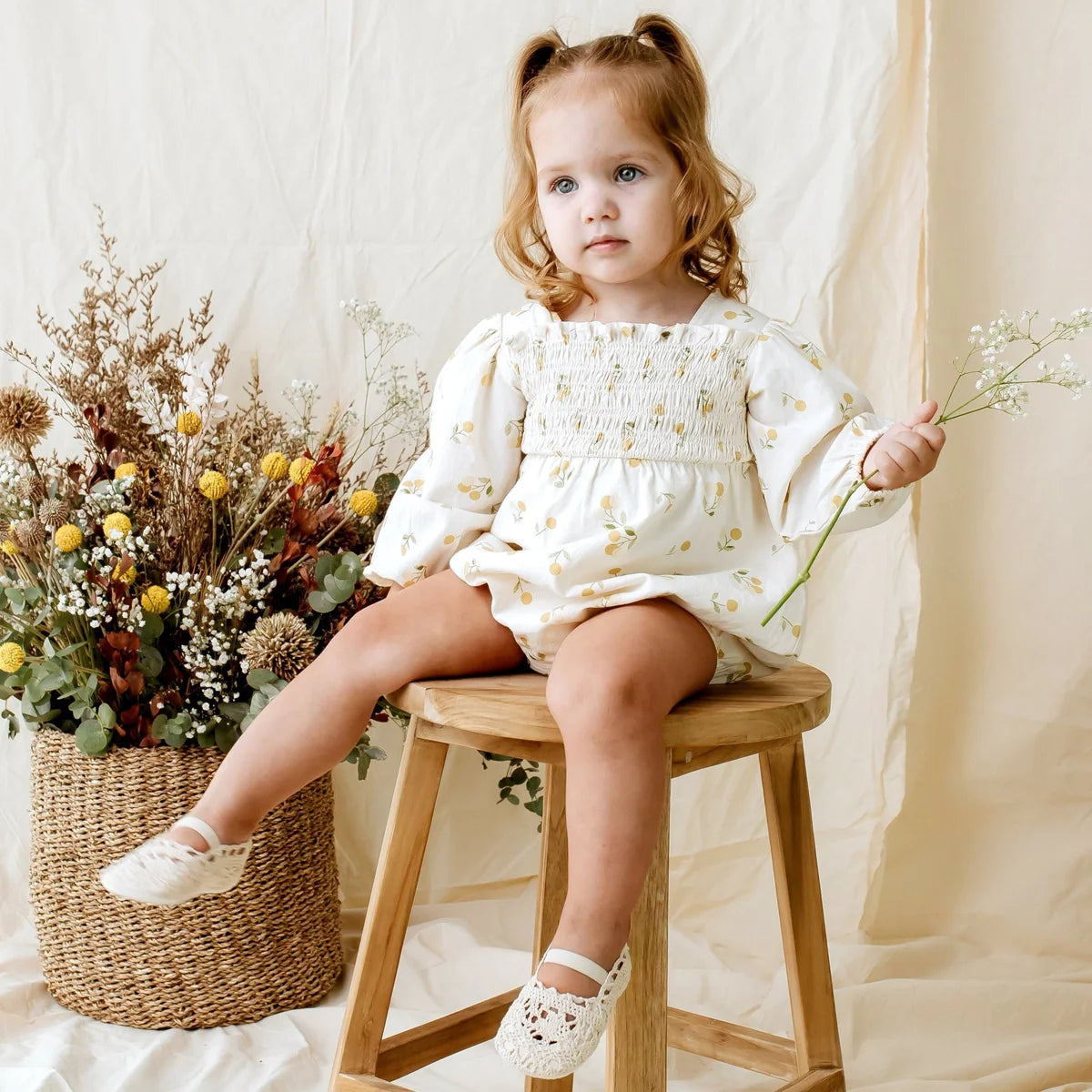 Golden Cherry Romper