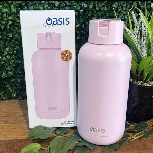 Oasis Insulated Drink Bottle 1.5 Litre-Pink