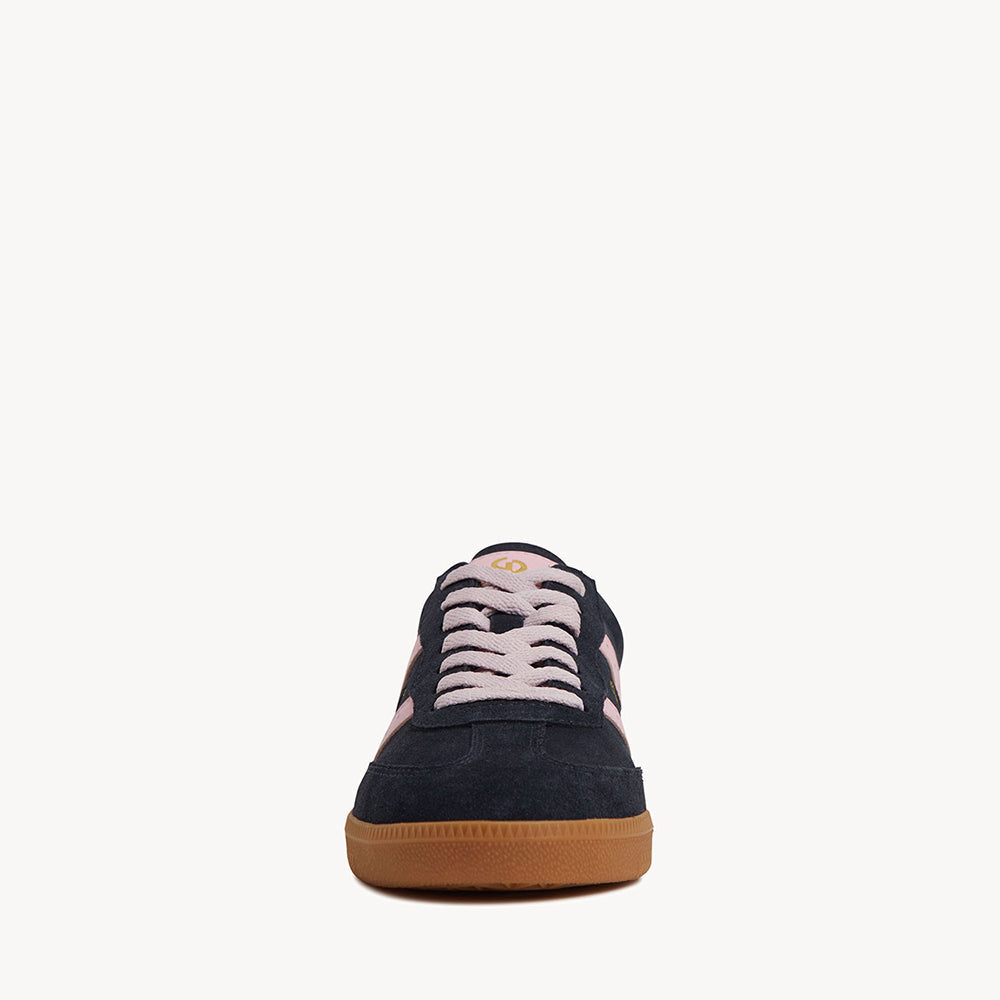 Good Sole Suede Sneaker - Navy/ Pink